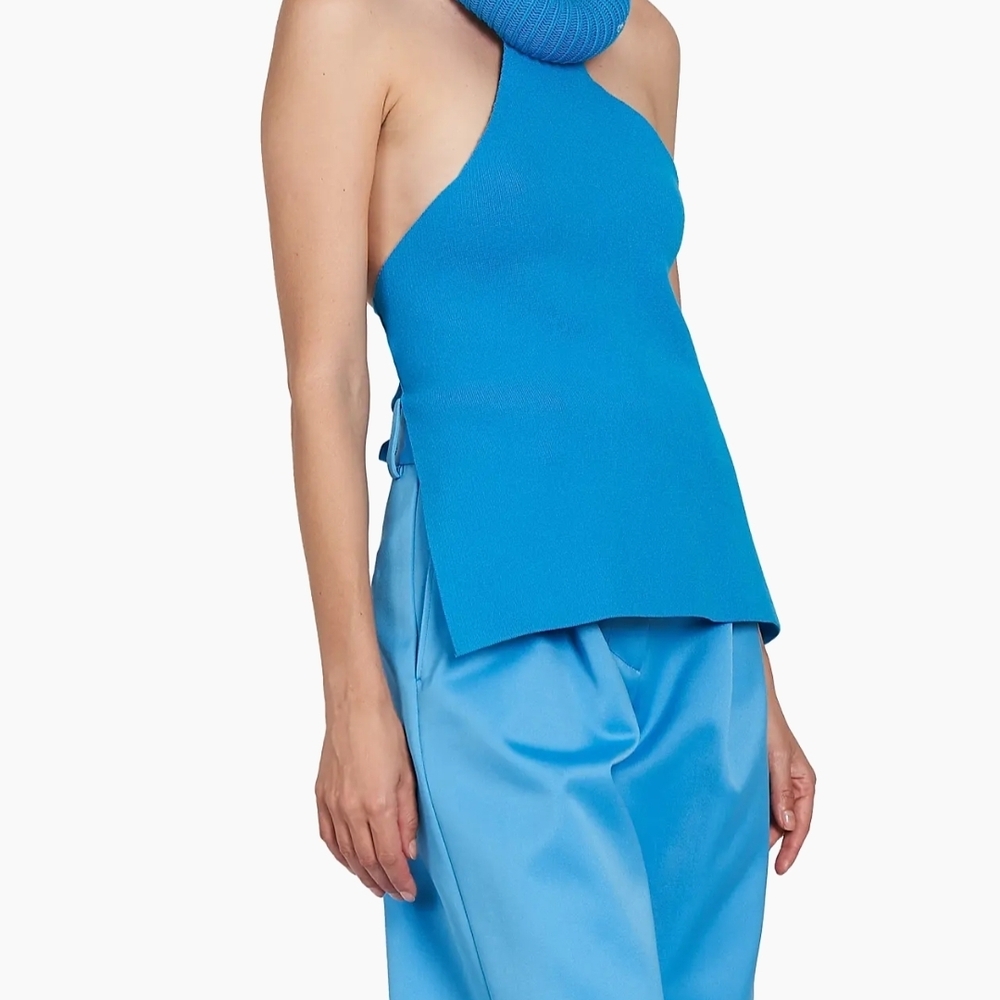 OFF-WHITE NWT Tubular Open Back Blue Top XS